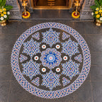 Biggest Kalyana Kolam Stencil 