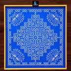  Biggest Lotus Pulli Kolam Stencil 