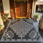  Biggest Lotus Pulli Kolam Stencil 