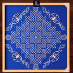 Biggest Maha Ananta Kolam Stencil : 40 Inch