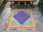 Biggest Traditional Temple Kolam Stencil