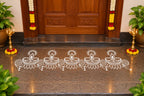 Diya Deepam Border Kolam Stencil