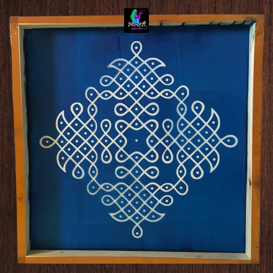 Free Hand Jumbo Kolam Stencil  Main image