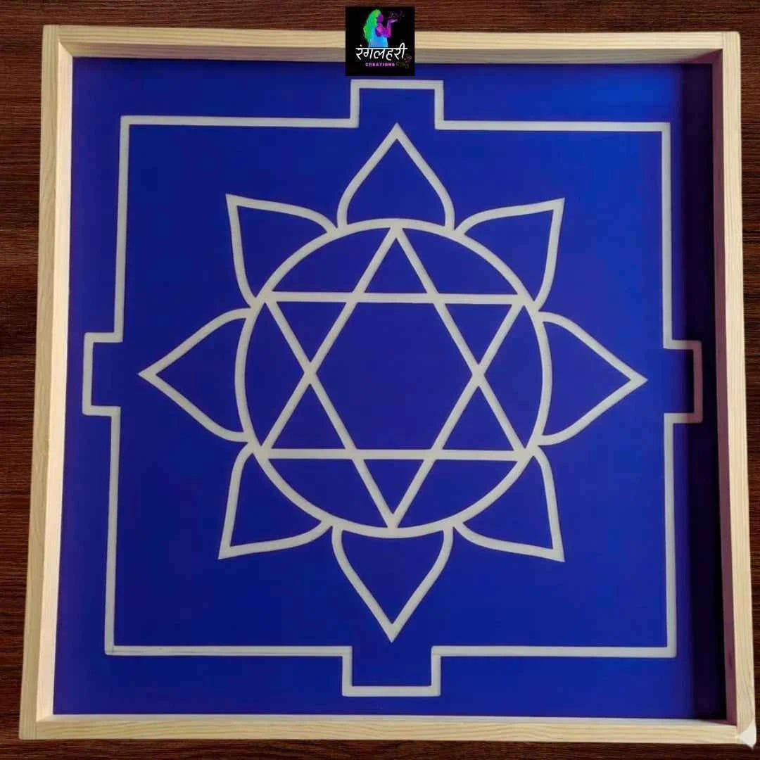 Ganesha Yantra Kolam Stencil Y29 : Divine Beginnings
