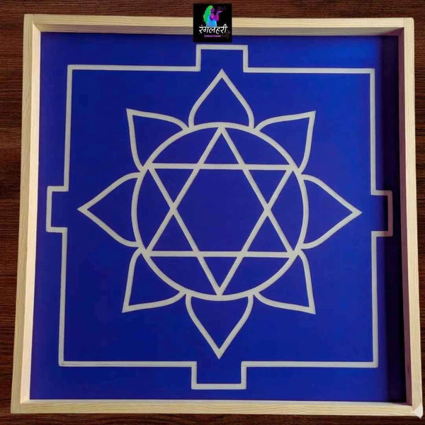 Ganesha Yantra Kolam Stencil Y29 : Divine Beginnings