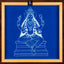 Goddess Kali Kolam Stencil 