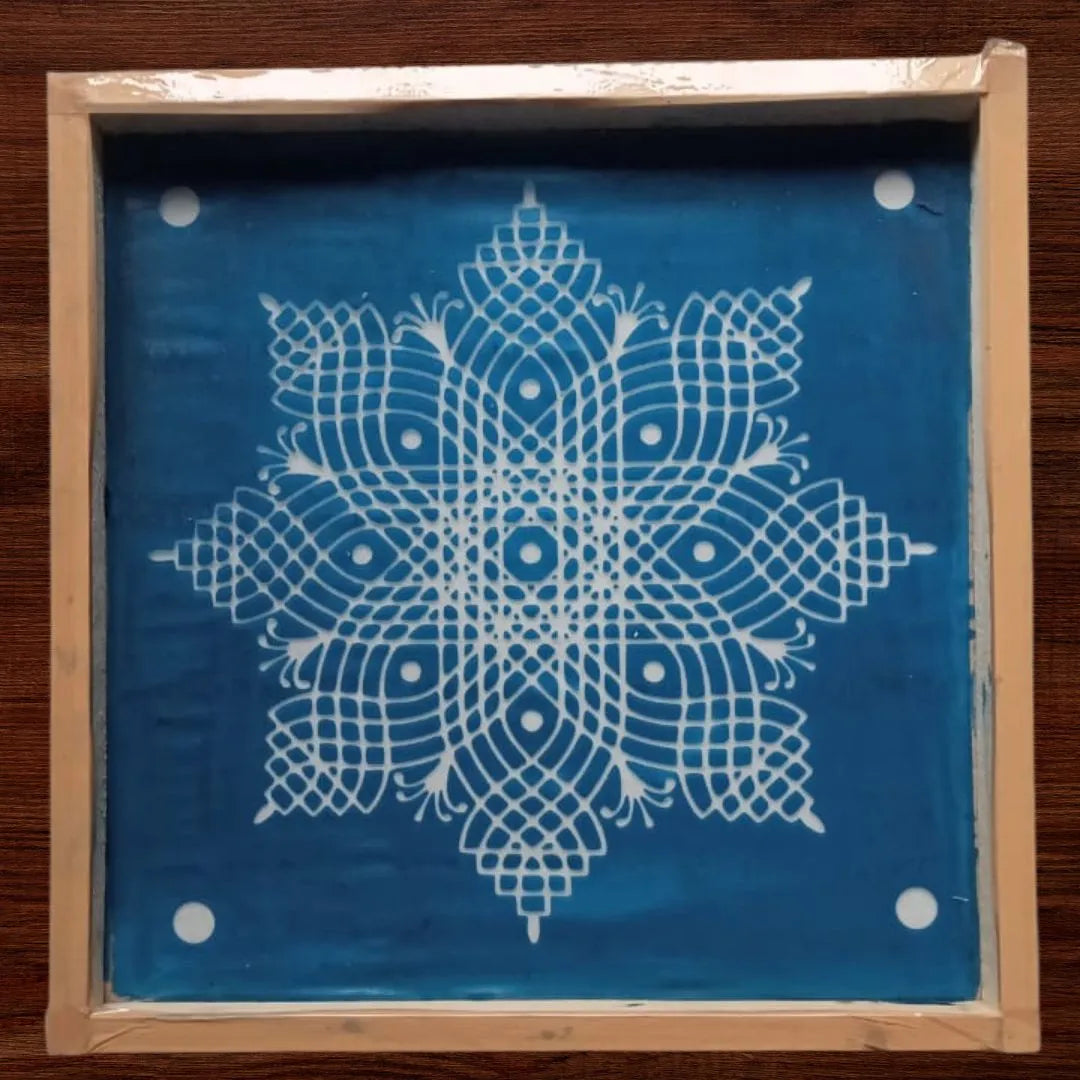 Kolam Wooden Rangoli Stencil Main image