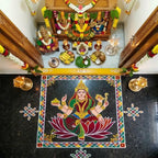Maha Lakshmi Kolam Stencil