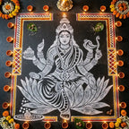 Maha Lakshmi Kolam Stencil
