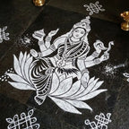Maha Lakshmi Kolam Stencil