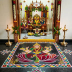 Maha Lakshmi Kolam Stencil