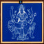 Mata Durga Kolam Stencil 