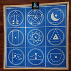 Navagraha Yantra Kolam Stencil