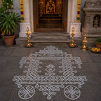 Ratham Kolam Stencil