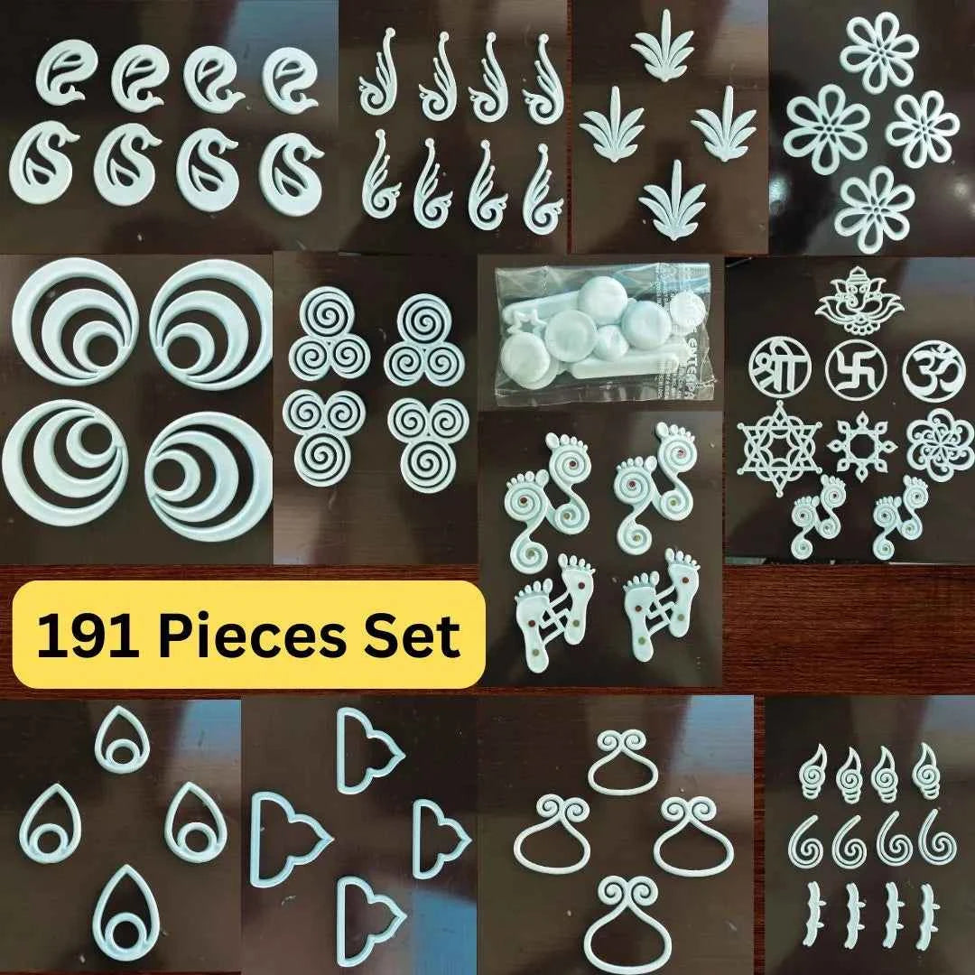 Weekly Rangoli Set Reusable Rangoli Sets for Quick Kolam Making – Ranglahari Creations
