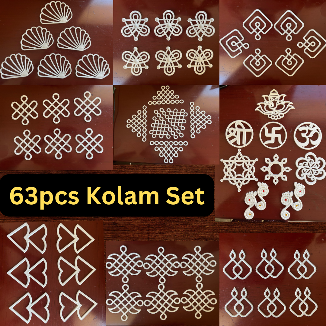 Readymade rangoli plastic Set in kolam designs Main image