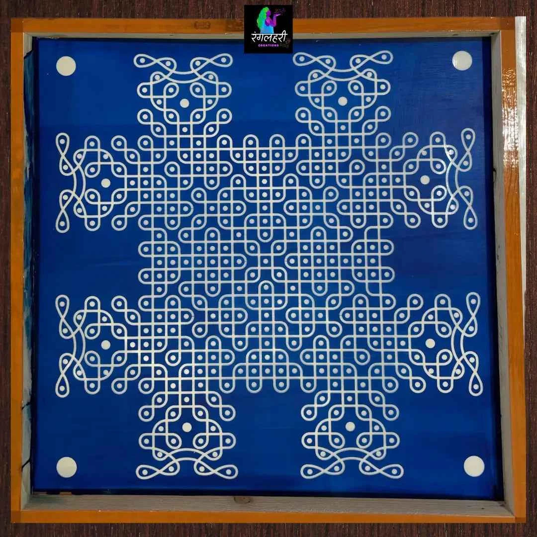 WJ2415 : Royal Classic Sikku Big Kolam Stencil 24 By 24 Inch Main image