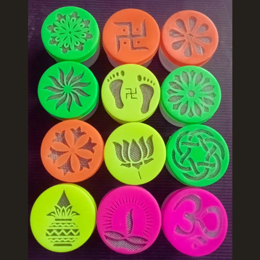 Rangoli Stamp Set Of 12pcs