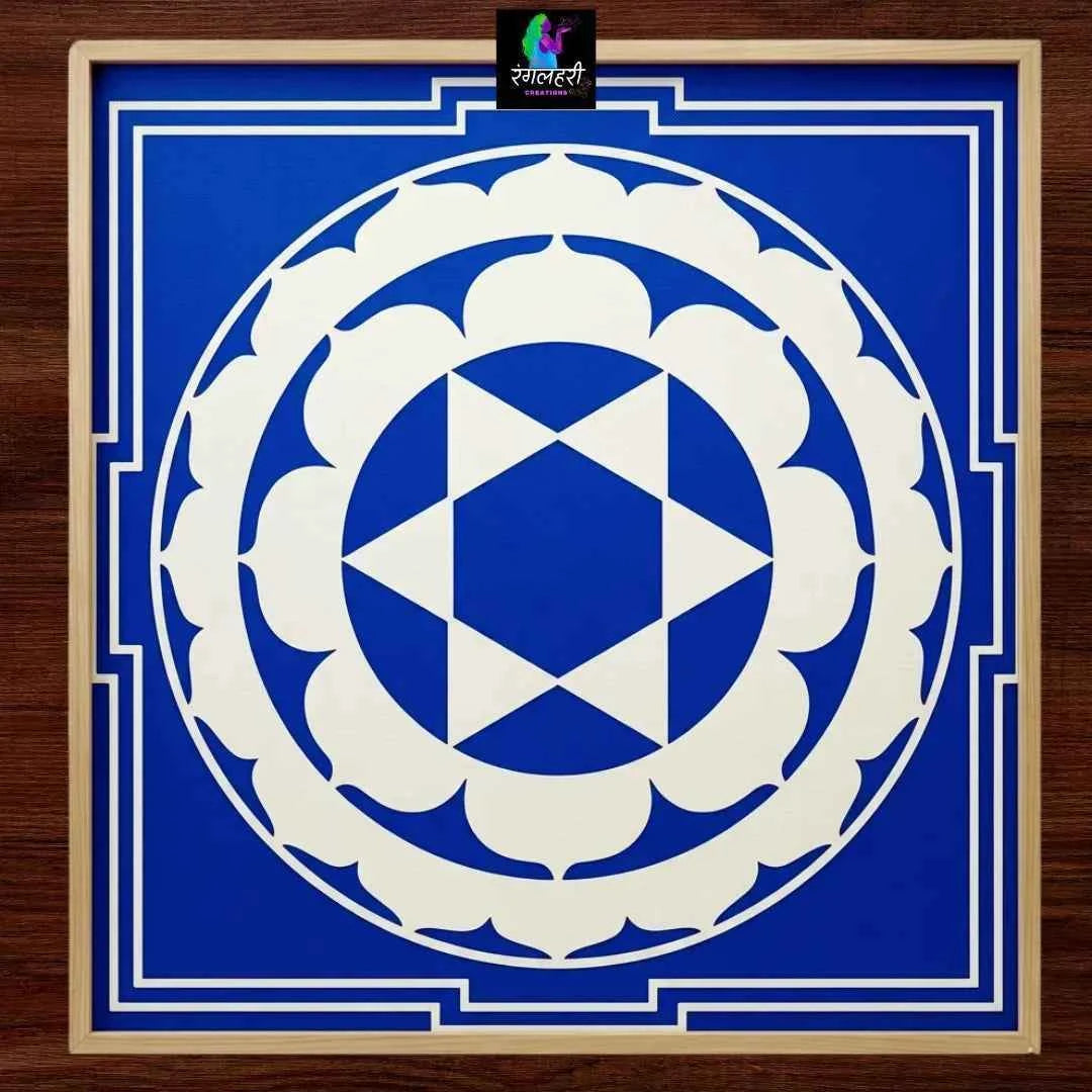 Shiva Yantra Kolam Stencil Y25 : Invoke Divine Energy Main image