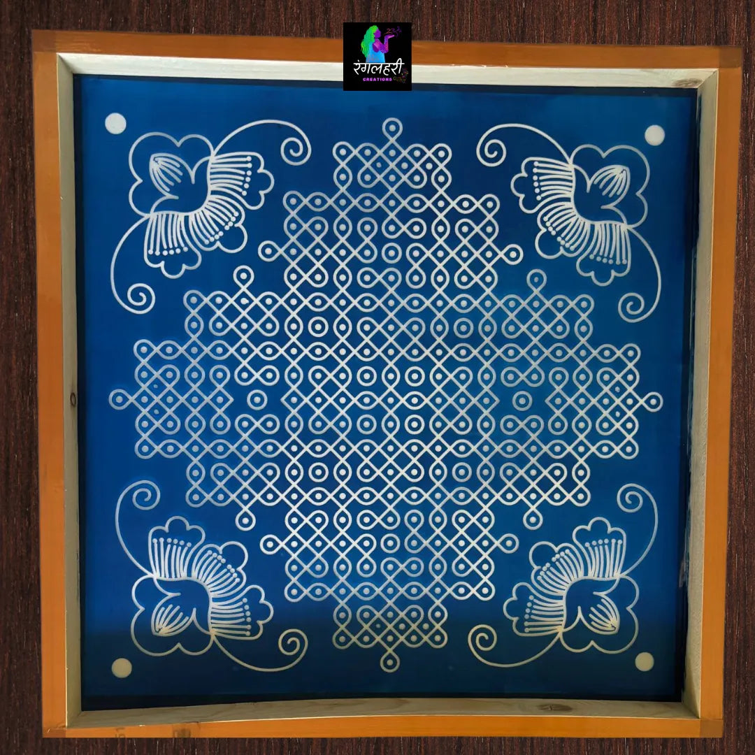 Shree Vaibhav Jumbo Kolam Stencil Main image