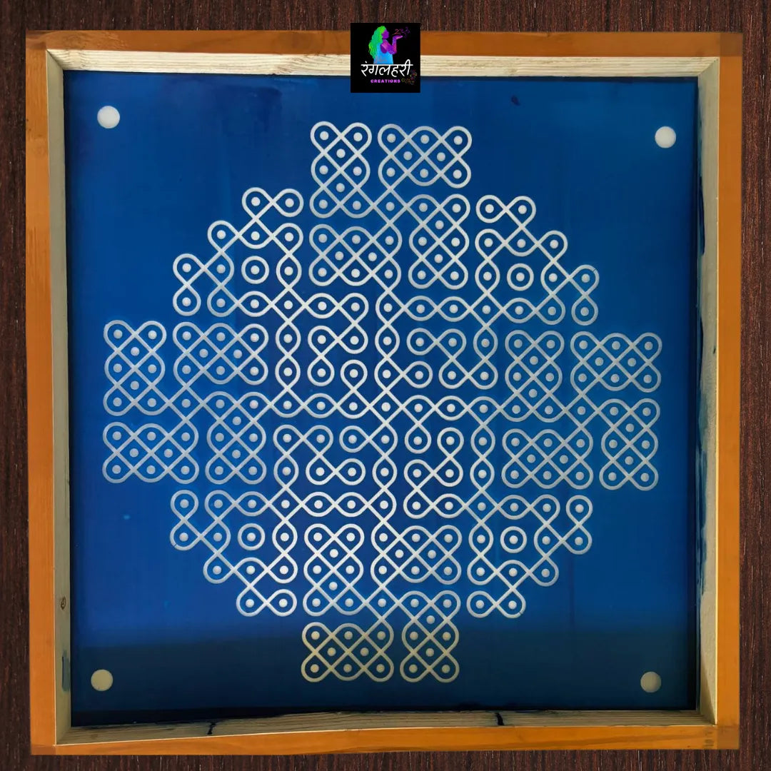 Shubh Padi Jumbo Kolam Stencil Main image