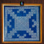 WJ2410 : Square South Indian Big Kolam Stencil 24 By 24 Inch