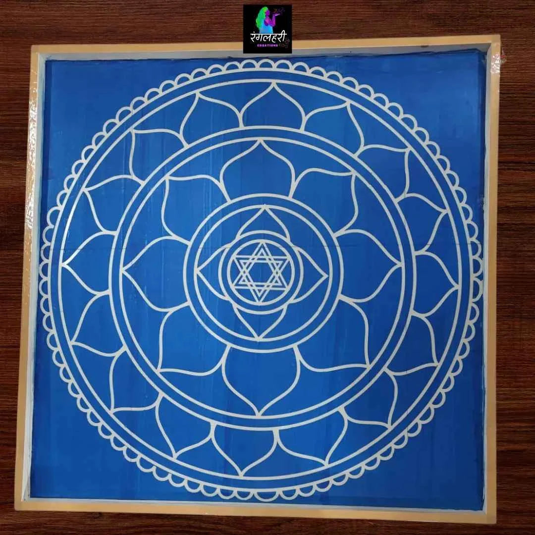 Sri Chakra Kolam Stencil Y21 : Sacred Geometry for Spiritual Harmony