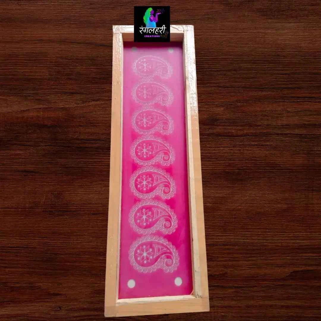 W33 : Kuiri Border Rangoli Stencil - Ranglahari Creations