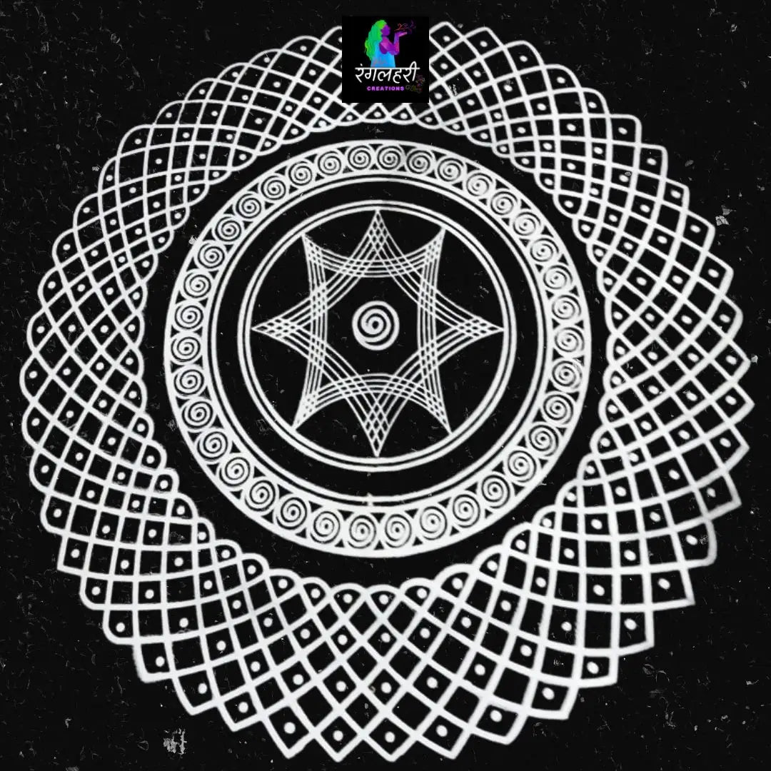 Big Iyenger Padi Kolam Stencil