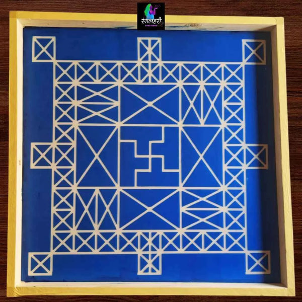 Swastika Vastu Yantra Kolam Stencil Y28 : Auspicious Energy