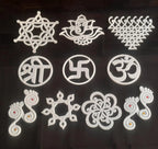 RRS08: Muggu Kolam Set of 130pcs : Readymade Rangoli Set