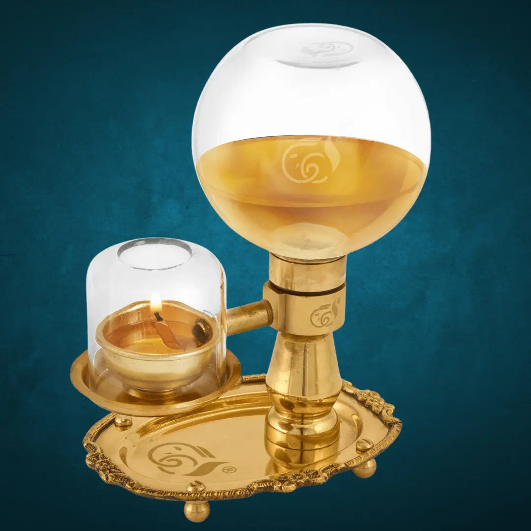 Akhand Diya Glass Cover Big Size Main image