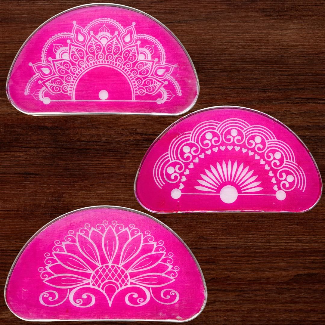 Half Circle Rangoli Stencil Main image