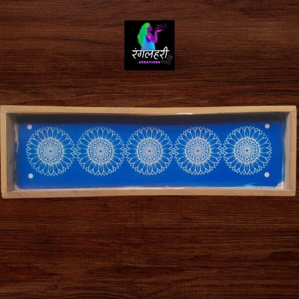 W6 : 17 By 5 Wooden Border Rangoli Stencil