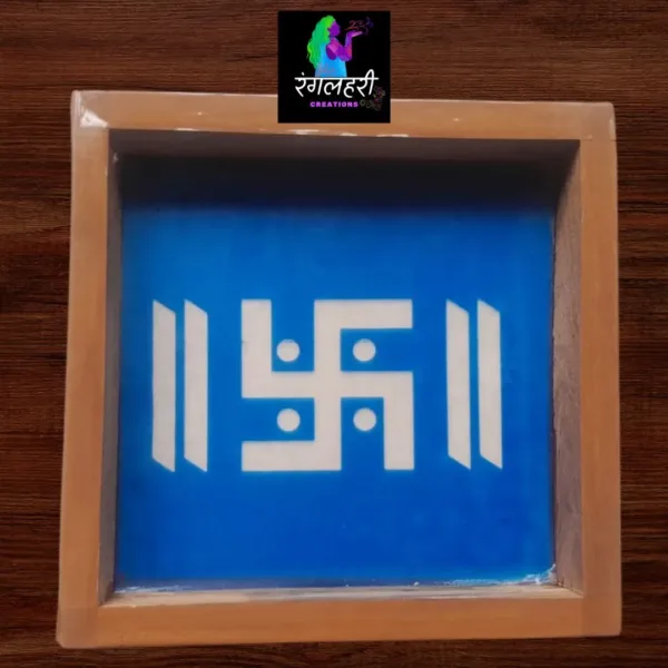 WA10 : 5 by 5 Small Wooden Square Rangoli Stencil