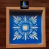 WA11 : 5 by 5 Small Wooden Square Rangoli Stencil