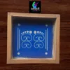 WA12 : 5 by 5 Small Wooden Square Rangoli Stencil