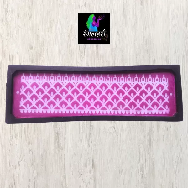 Plastic Border Rangoli Stencil