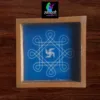 WA32 : 5 by 5 Small Wooden Square Rangoli Stencil