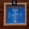 WA04 : 5 by 5 Small Wooden Square Rangoli Stencil