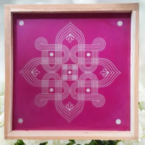 Jumbo Wooden Rangoli Stencil : 20 by 20 Inch