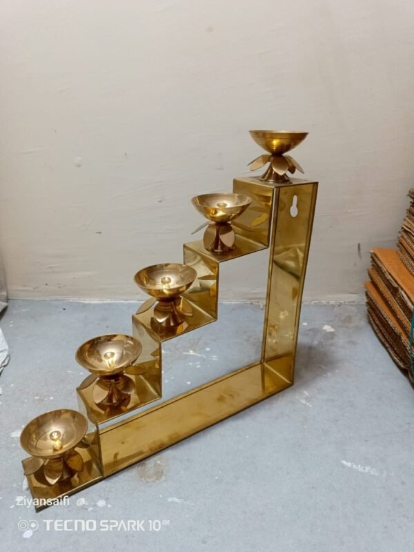 Decorative 5 Diya With Stand