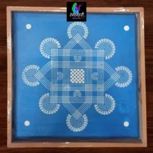 WJ1202 : 12 by 12 Wooden Square Rangoli Stencil