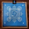 WJ1212 : 12 by 12 Wooden Square Rangoli Stencil