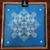 WJ1211 : 12 by 12 Wooden Square Rangoli Stencil