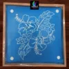 WJ1209 : 12 by 12 Wooden Square Rangoli Stencil