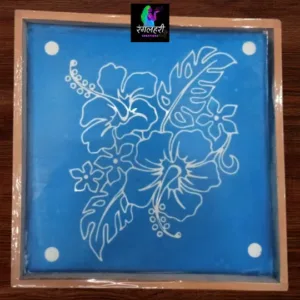 WJ1209 : 12 by 12 Wooden Square Rangoli Stencil