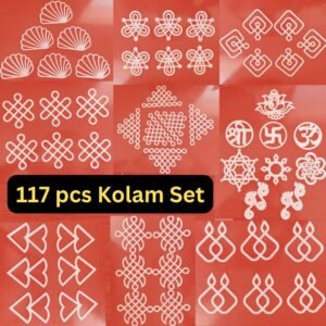 Readymade rangoli plastic Set in kolam designs 117 pcs