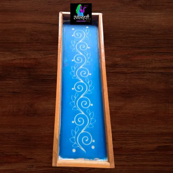 Flower Border Rangoli Stencil