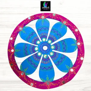 Wooden Readymade Rangoli 15inch